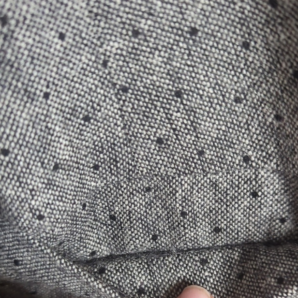 Banana Republic Gray With Black Polka Dots Tweed Tailored Women's Blazer - Picture 5 of 11